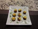 Champignons farcis et gratinés au boursin ail et fines herbes